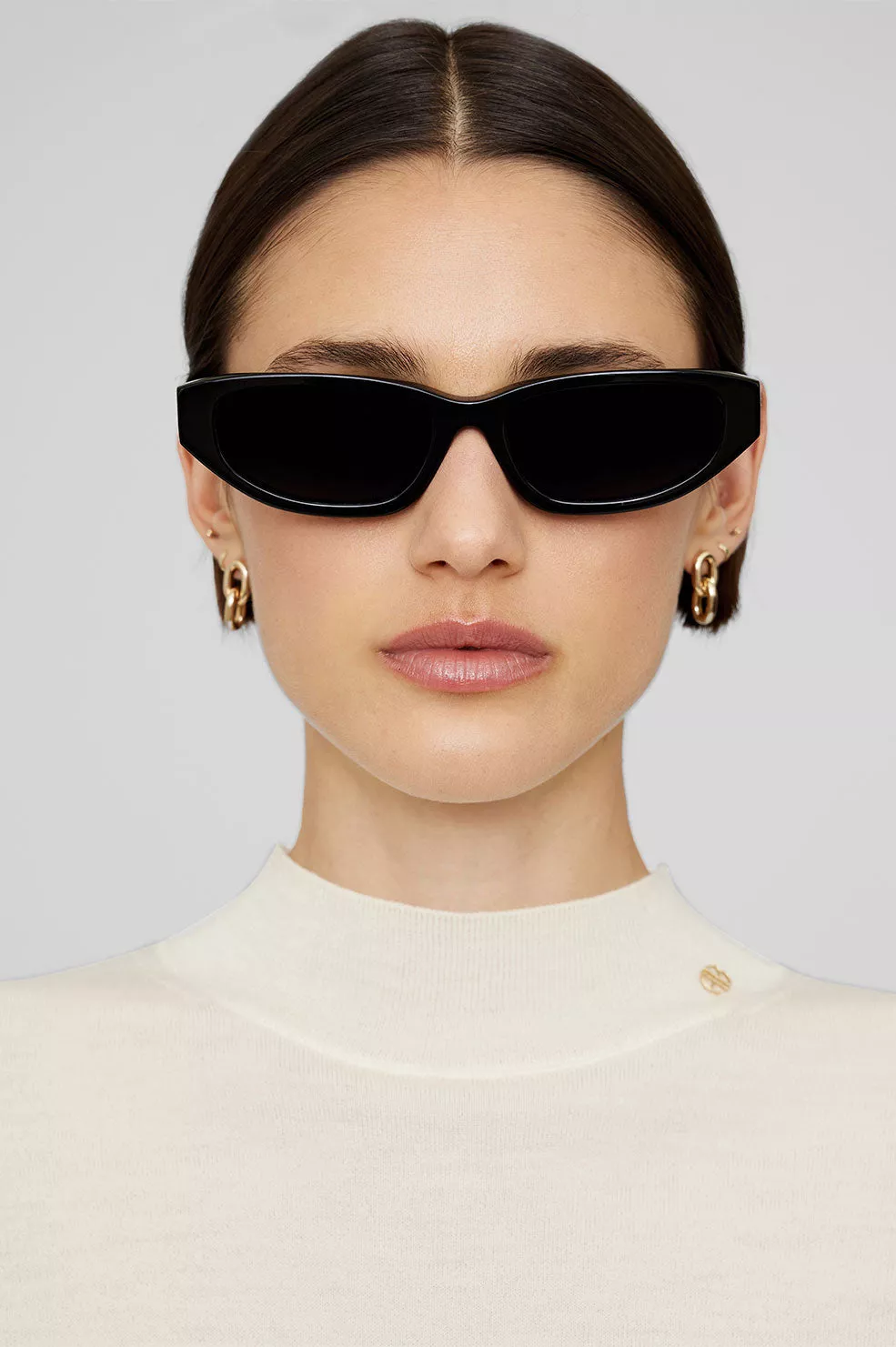 Berlin Sunglasses Black by ANINE BING at THE MILE