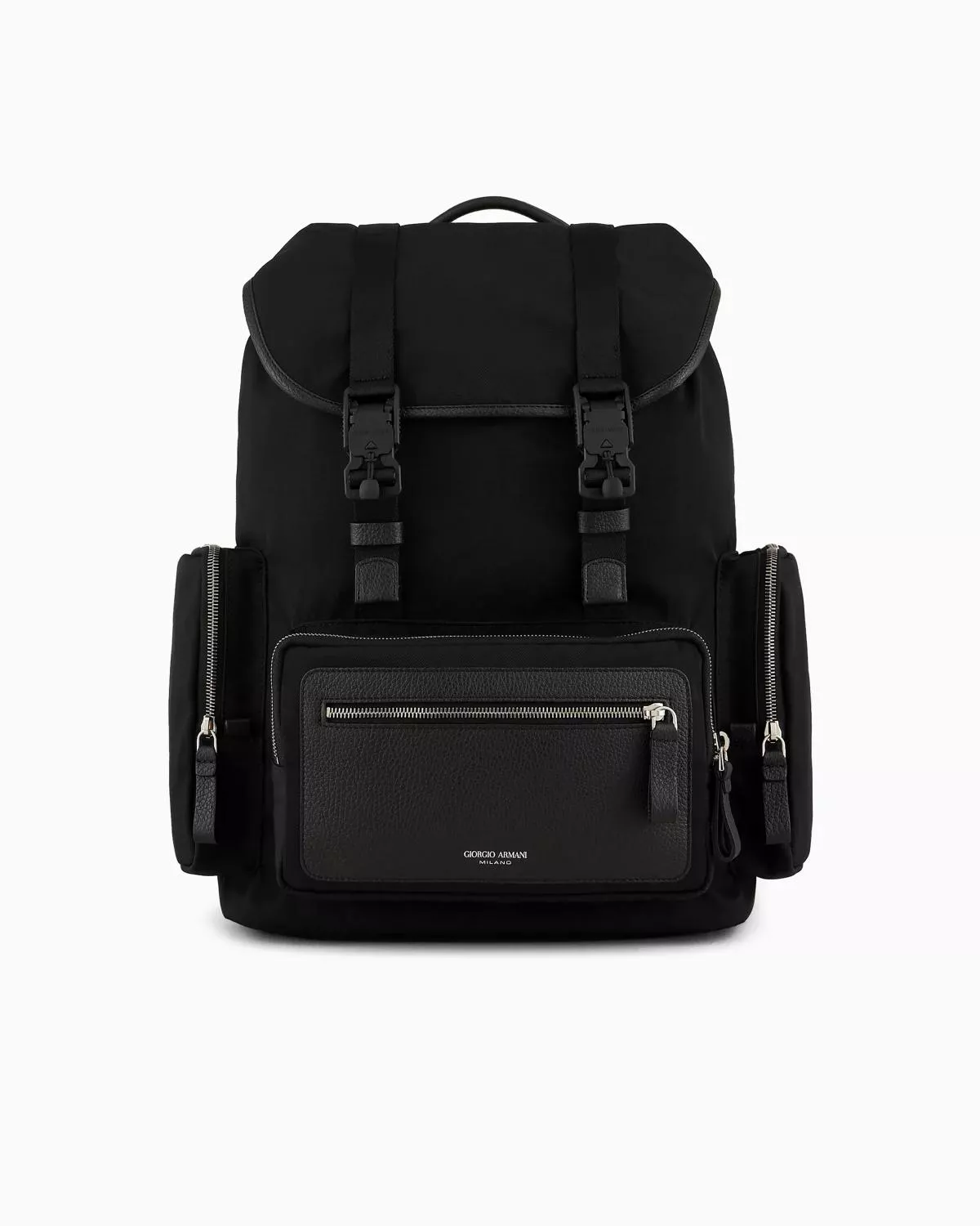 バックパック・リュック Giorgio Armani Grained Calf Leather Backpack Giorgio Armani Men's Tumbled Calf Leather Backpack