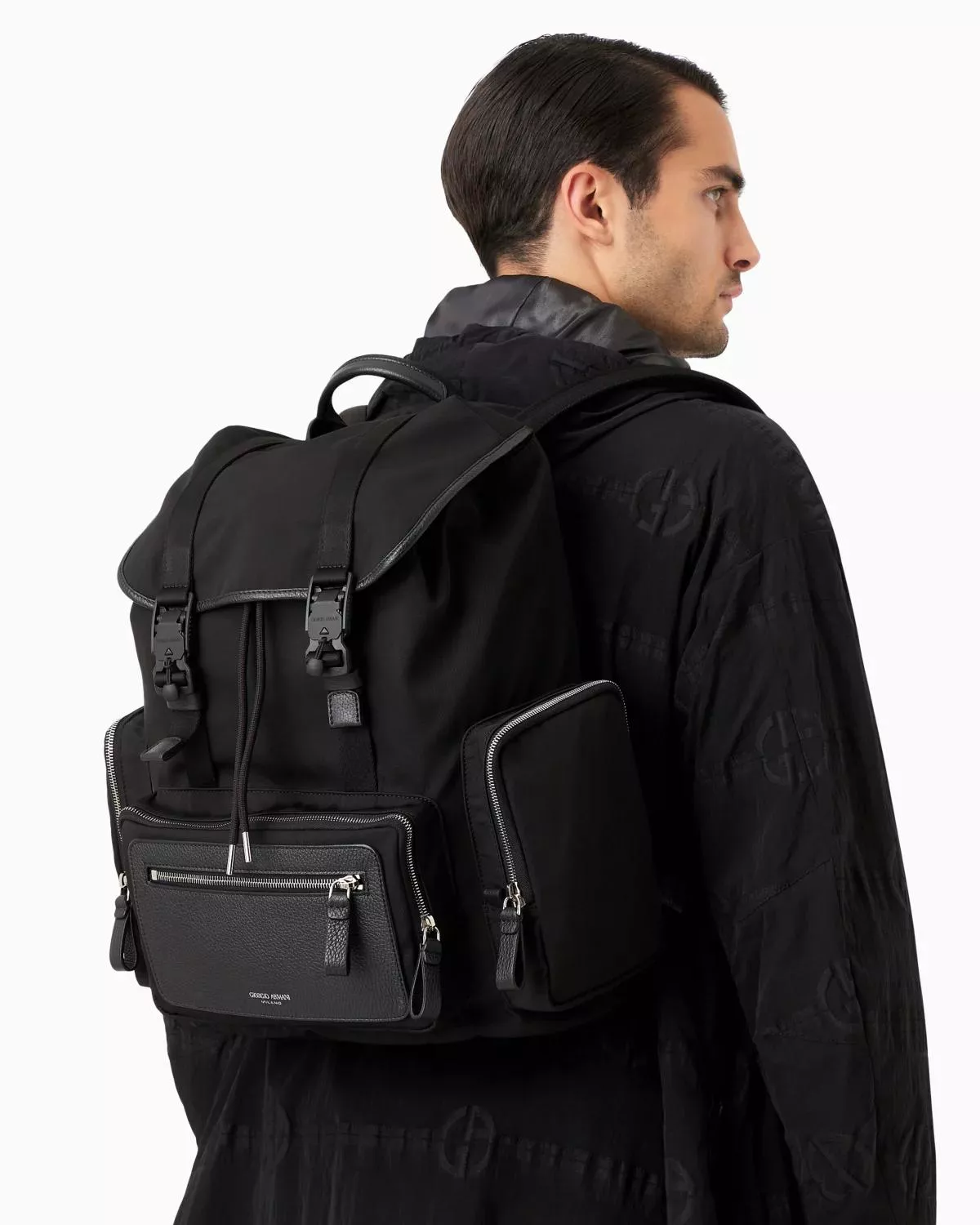 バックパック・リュック Giorgio Armani Grained Calf Leather Backpack Giorgio Armani Grained calf leather backpack | The Fashion