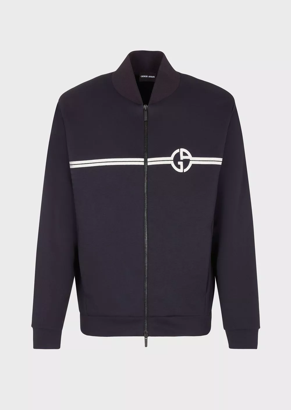Double Micromodal Jersey Blouson by Giorgio Armani Men at