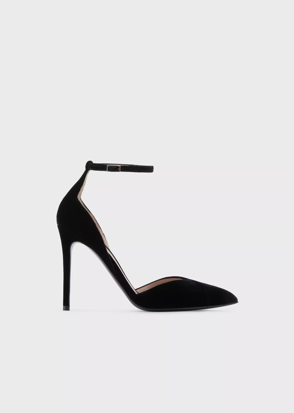 美品GIORGIO ARMANI 黒ベルベット メリージェーン 37 1/2 Giorgio Armani X 10 Corso Como Velvet Court Shoes by Giorgio