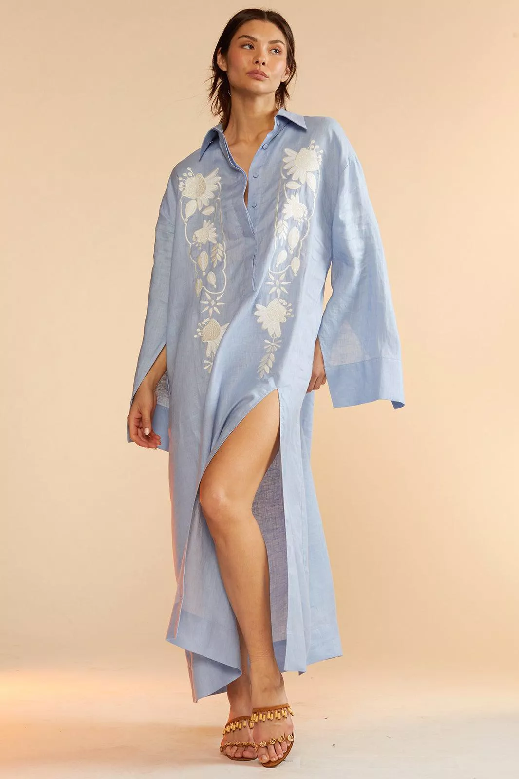 cynthia rowley linen dress Blend Rickrack Trim Midi Maxi Size XL and effortlessly polished a dress that does all the work for you Piana Embroidered Dress by Cynthia