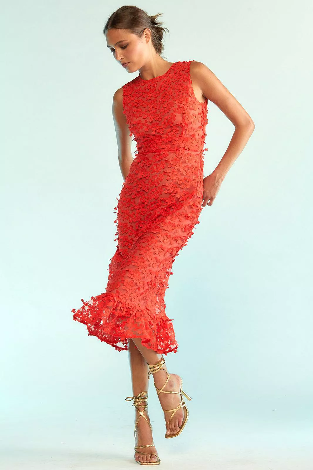 3D Embroidered Tulle Dress by Cynthia Rowley at THE MILE 3D Embroidered Tulle Dress by Cynthia Rowley at THE MILE