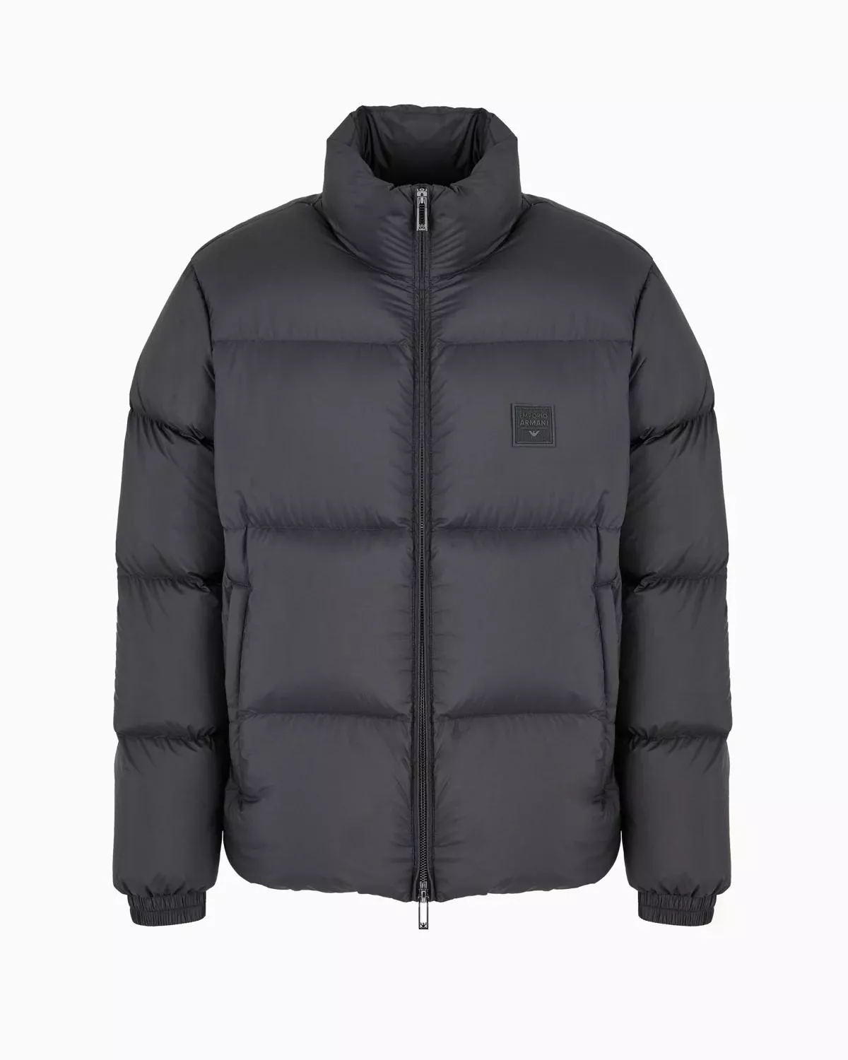 EMPORIOARMANI ジャケット Nylon Down Jacket With Full Zip And Rubberised Logo Patch by