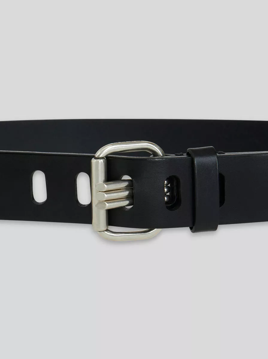 【関税&送料込】Etro Smooth Leather Belt Leather belt in black - Etro | Mytheresa