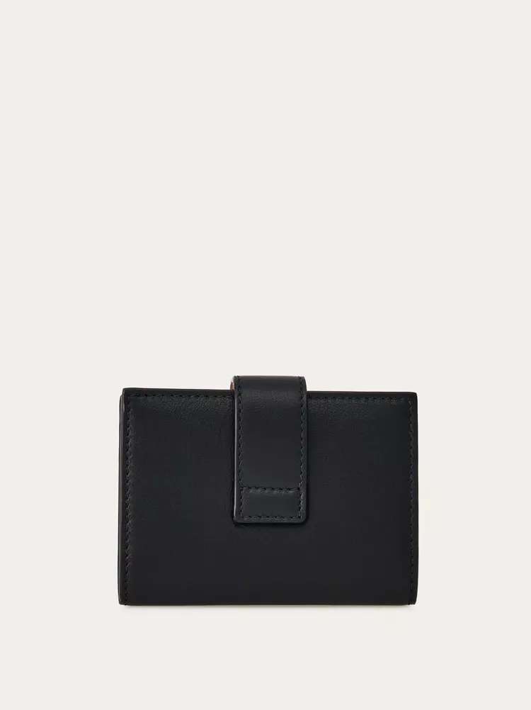 Hug Two-Tone Credit Card Holder by FERRAGAMO at THE MILE