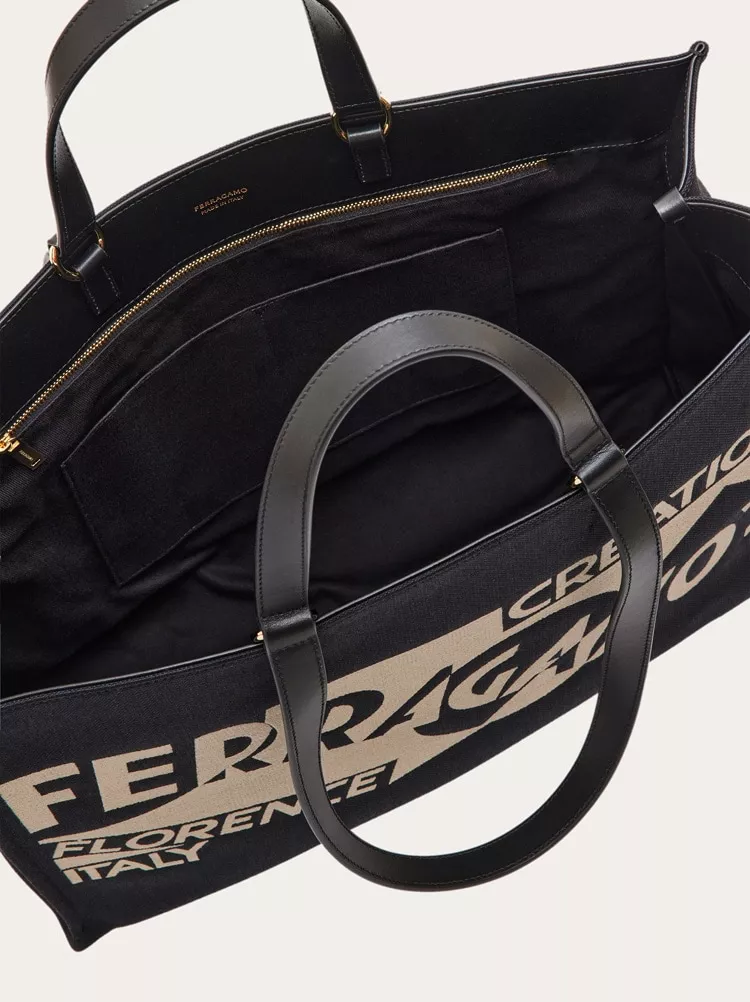 Tote Bag With Logo (Xl) by FERRAGAMO at THE MILE