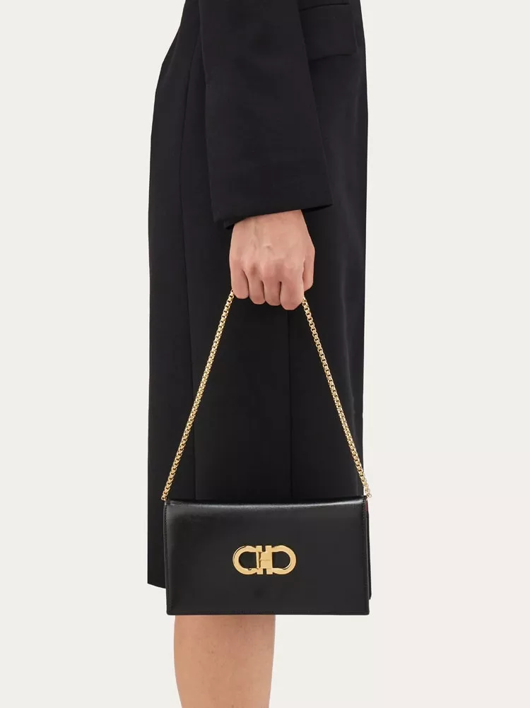 【FERRAGAMO】DOUBLE GANCINI MINI BAG Double Gancini Mini Bag by FERRAGAMO at THE MILE