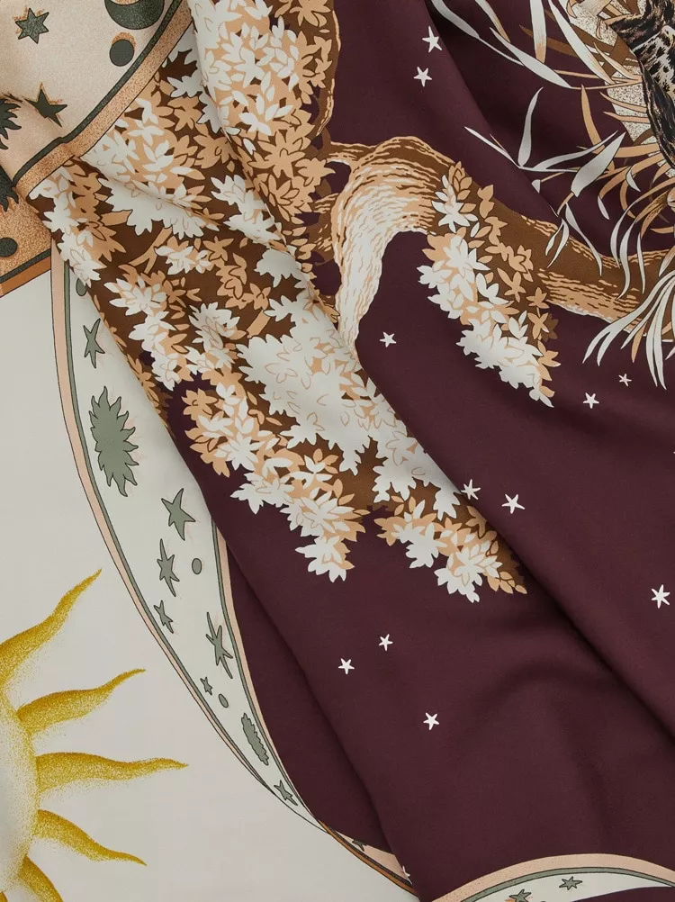 Day & Night Print Reversible Cape by FERRAGAMO at THE MILE