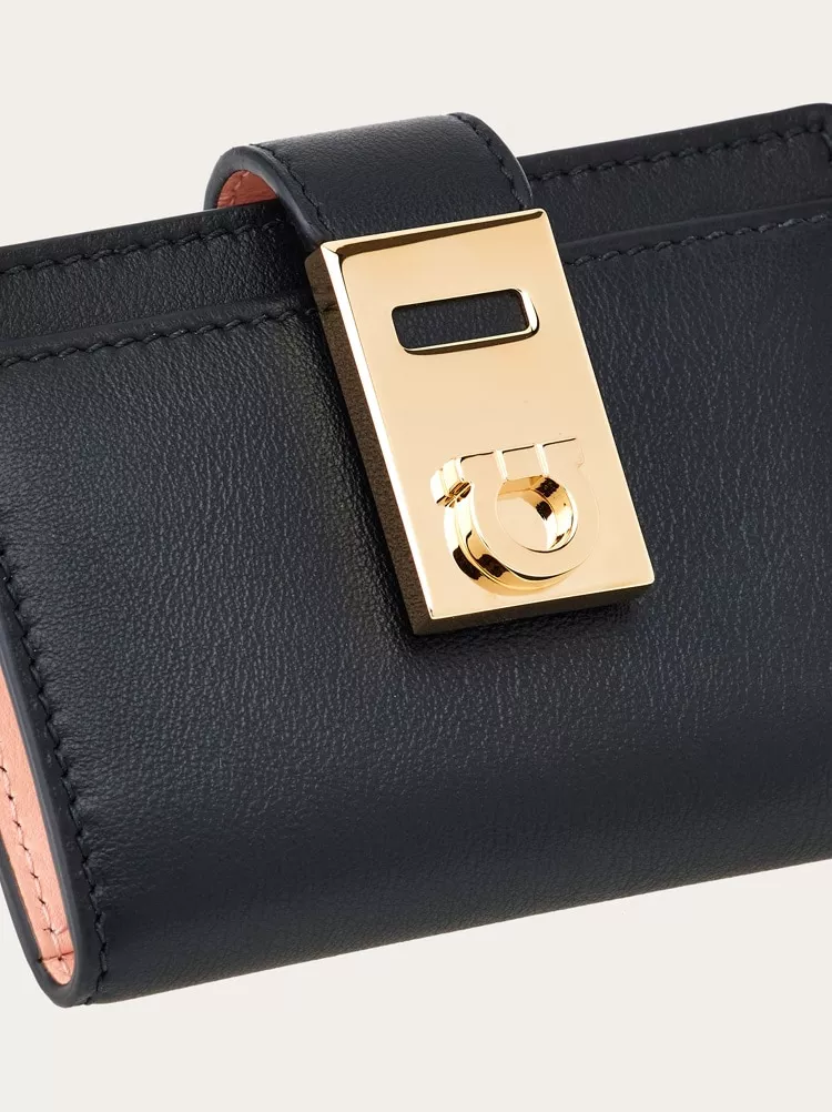 Hug Two-Tone Credit Card Holder by FERRAGAMO at THE MILE
