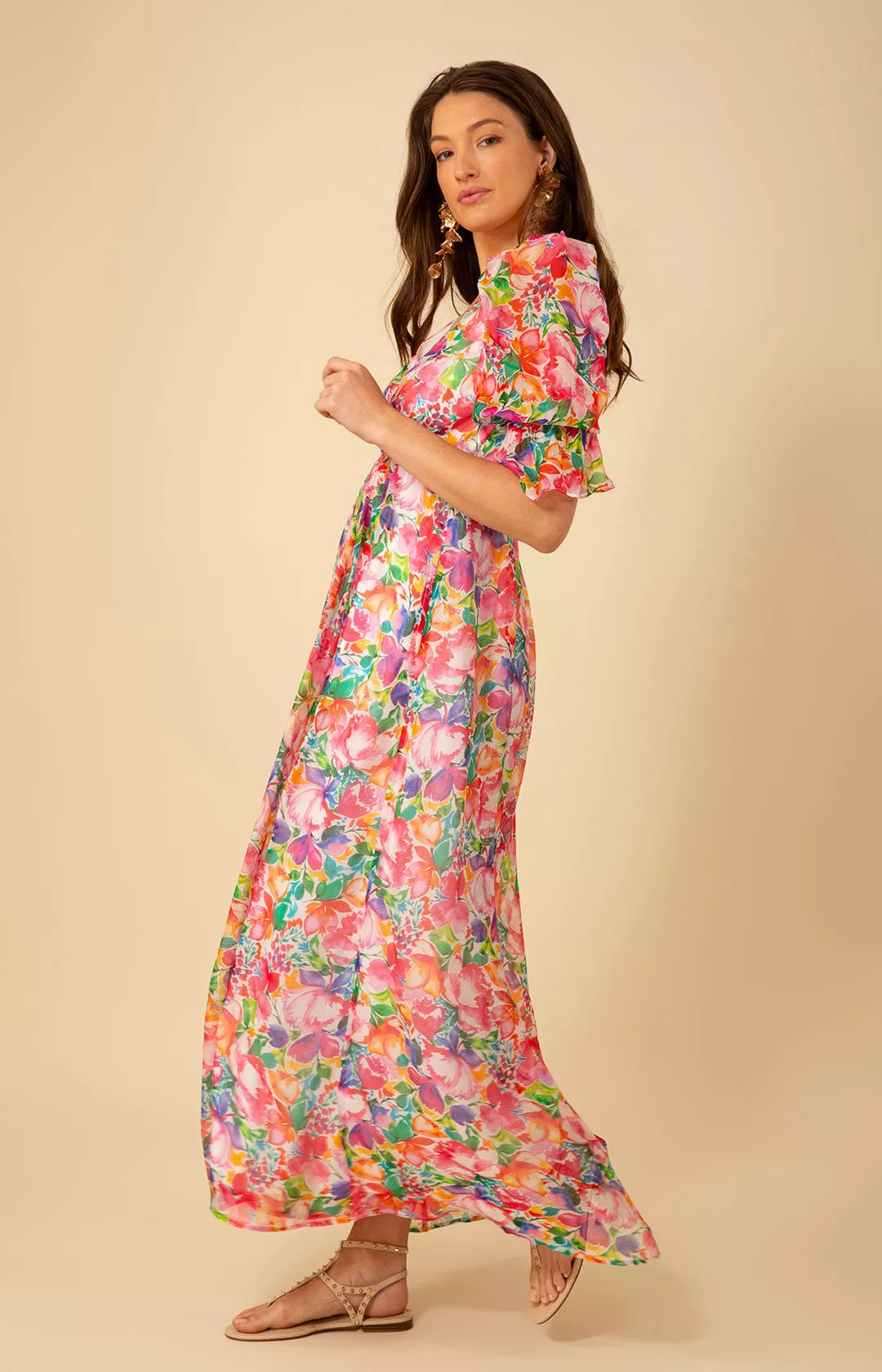 Ophelia Chiffon Maxi Dress by Hale Bob at THE MILE