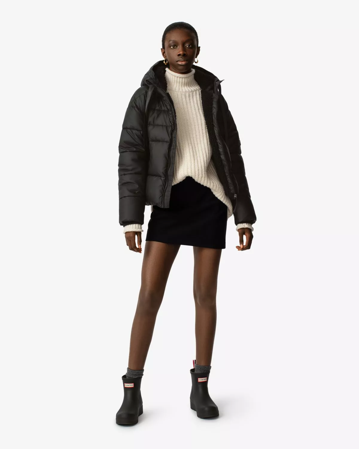 Women's Intrepid Insulated Short Puffer Jacket by Hunter at THE MILE