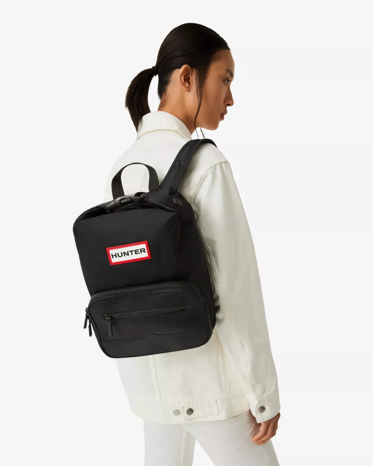 hunter original mini black nylon backpack Classic Women's, Black, : Clothing, Shoes & Jewelry making commuting a breeze Preowned- Hunter Original Mini Top