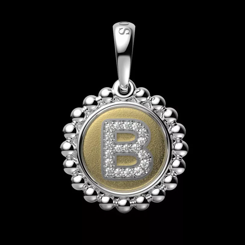 Signature Caviar Diamond B Initial Charm by LAGOS at THE MILE