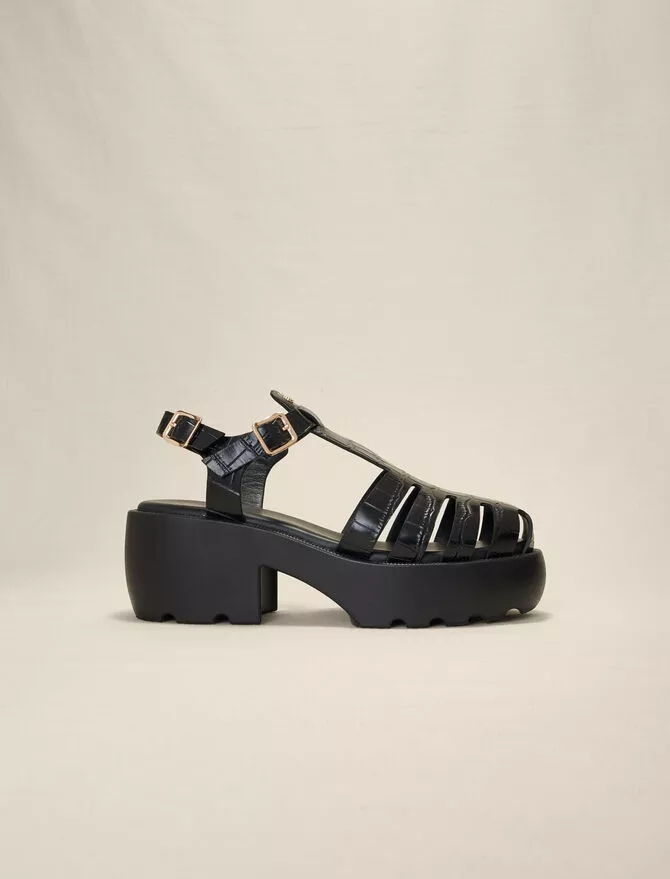 MAJE [マージ] Jewel Leather Strap Sandals Maje_MFACH00777-9974_F_1.jpg