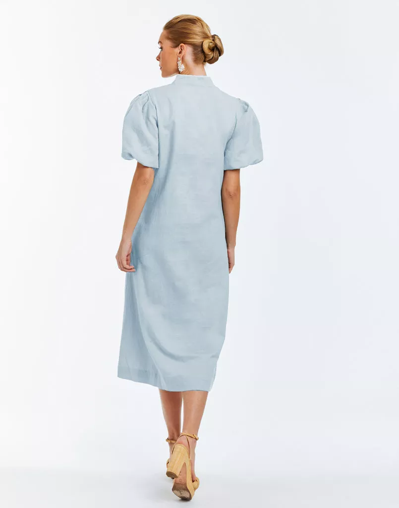 knee length dresses for ladies Mestiza New York Elliana Barong Midi Dress