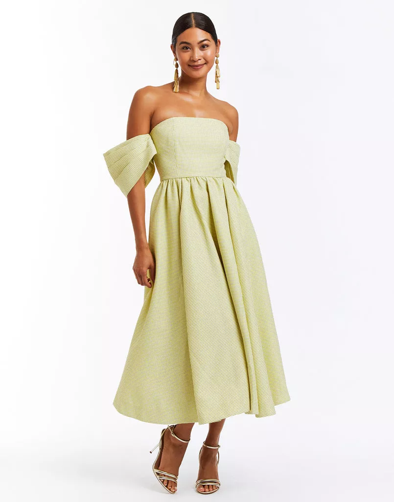 mestiza odette midi dress Odette Convertible Midi Dress 2 / Ivory/Blue Morning Dew