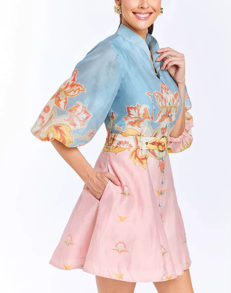 valencia mini dress pre-order pink blue Valencia Mini Dress by Mestiza New York at THE MILE