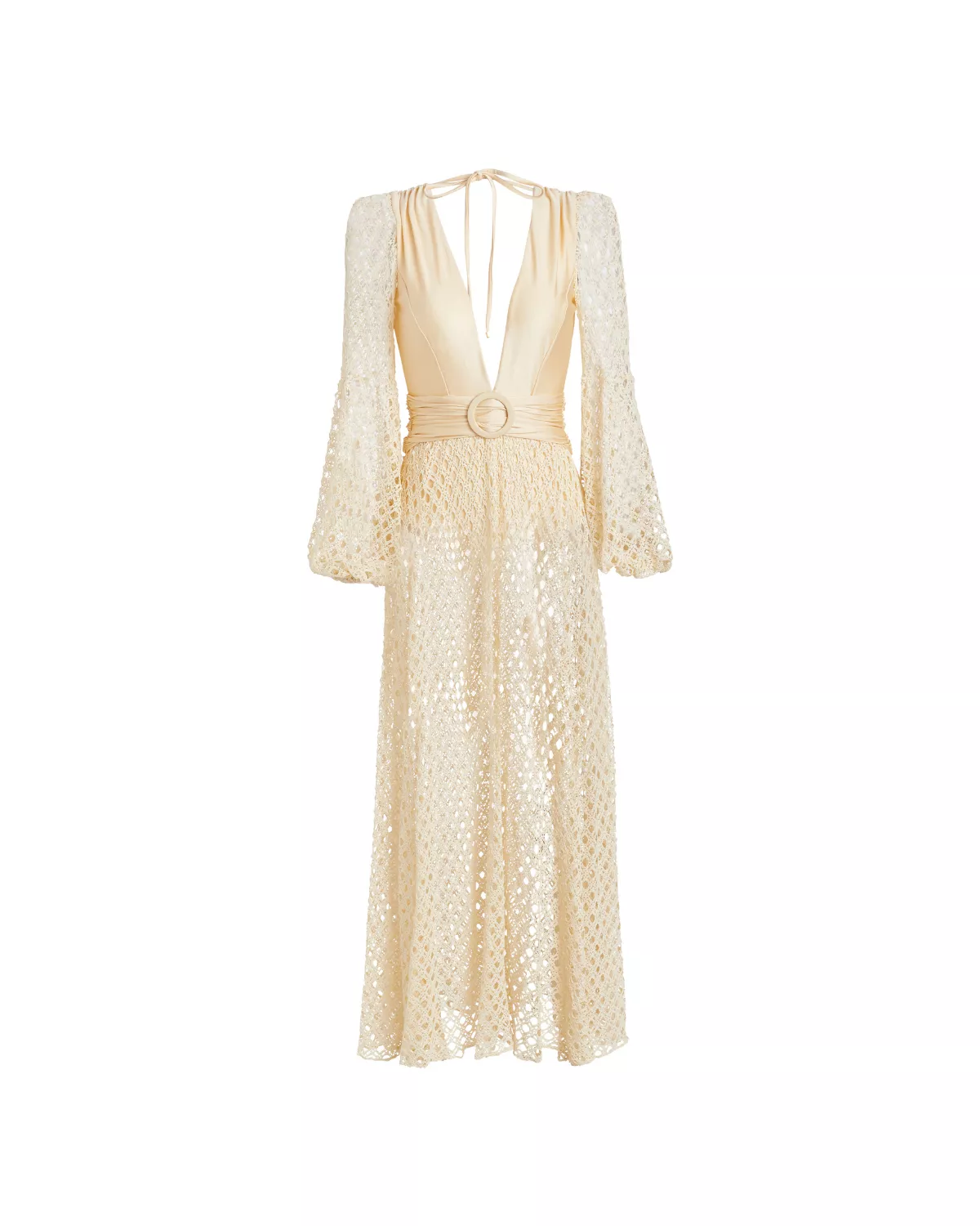patbo monstera crochet dress Patbo Monstera Crochet Plunge Beach Dress