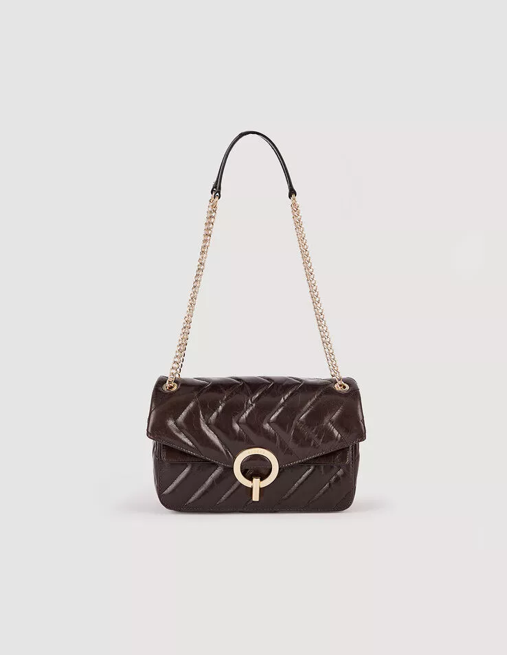 【SANDRO】Yza ブレードラフィア チェーンバッグ ライムグリーン Buy SANDRO Green YZA Shoulder Bag in Raffia for Women Online