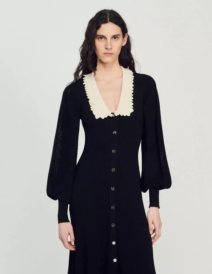 Long Dress With Long Sleeves by Sandro at THE MILE