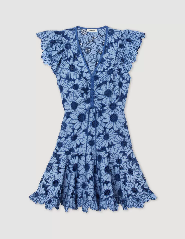 sandro daisy guipure midi dress Sandro Daisy Guipure Midi Dress