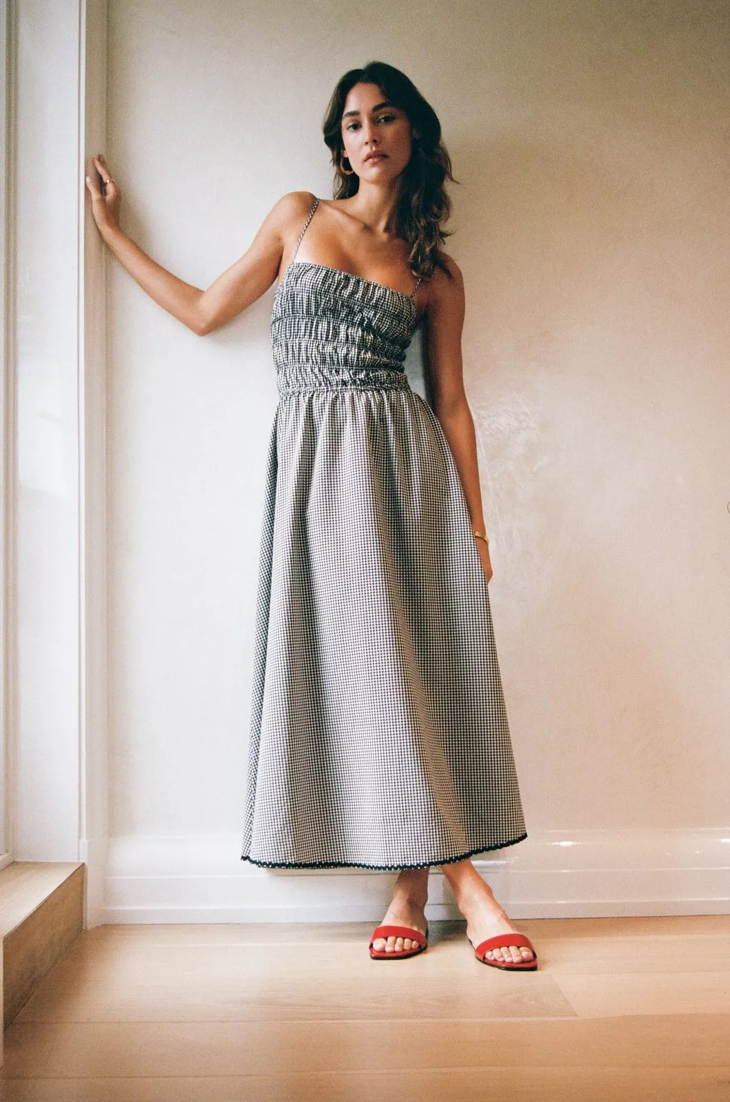 The Delta Midi Dress by Solid Striped at THE MILE