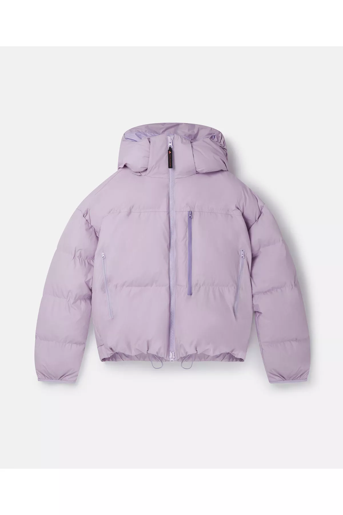 adidas Stella McCartney フード付きジャケット ピンク Short Padded Jacket by adidas by Stella McCartney at THE MILE