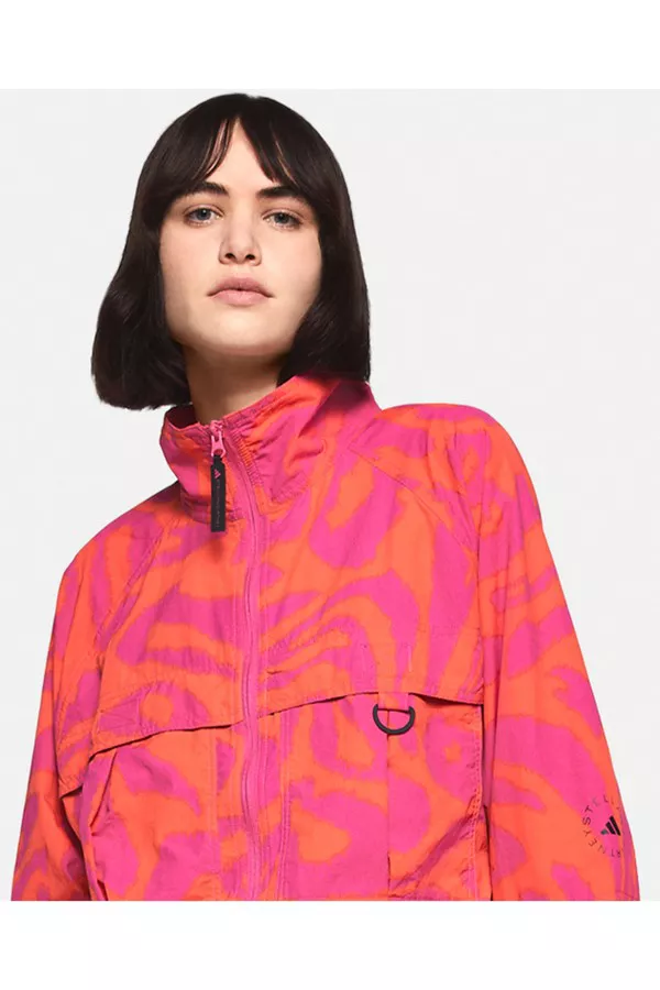 Truecasuals Leopard Print Woven Track Jacket by adidas by