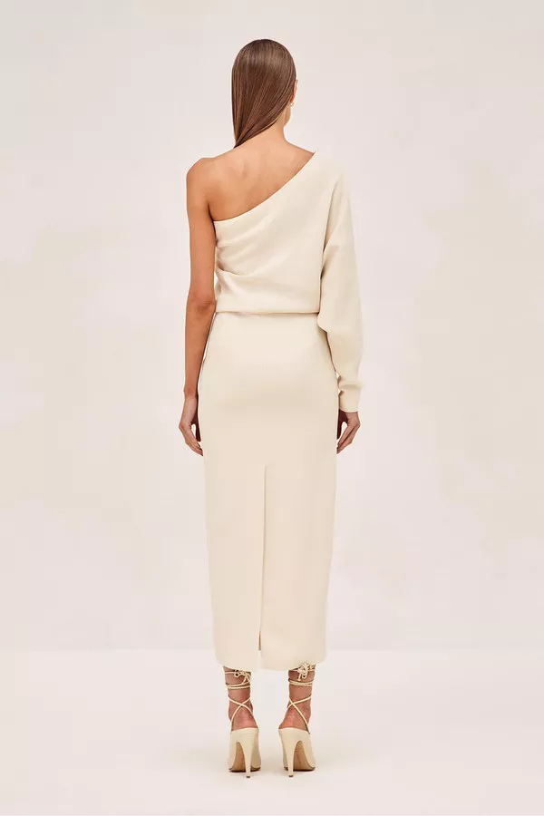 knee length dresses for ladies OW Collection Alexis Midi Dress in Blue