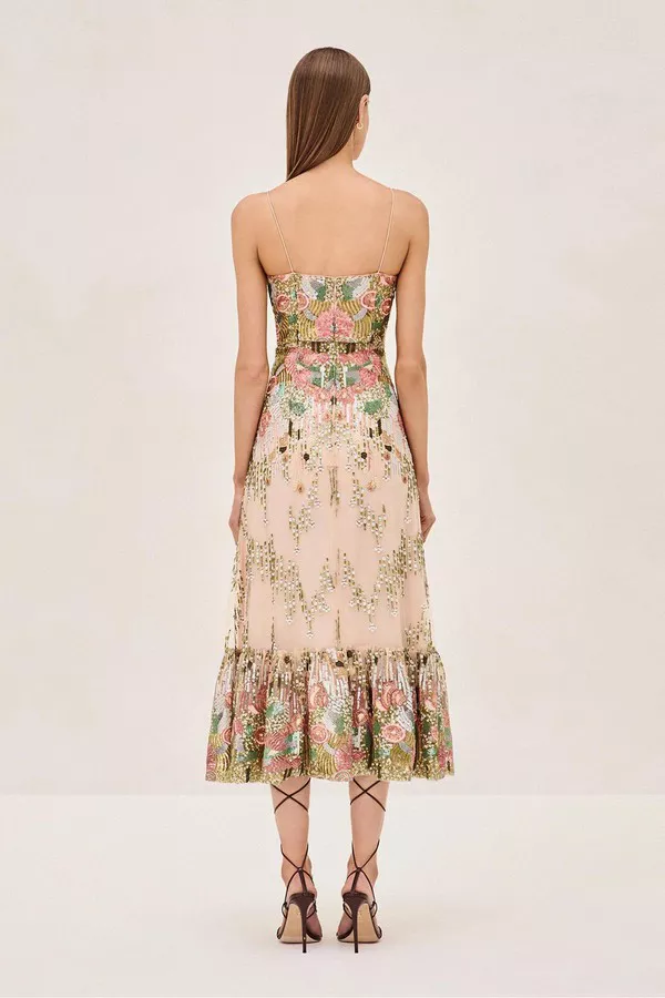 long sleeve formal fitted evening dress product info and reviews Long Embroidered Formal Dress with Sleeves main image 1