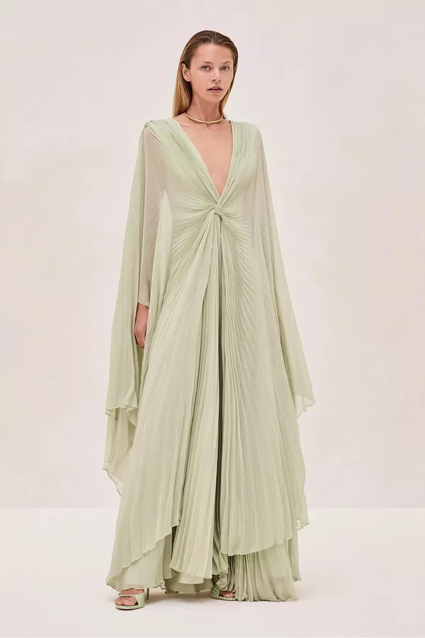 slim fit dress slacks Alexis Gown Emerald Green main image 0