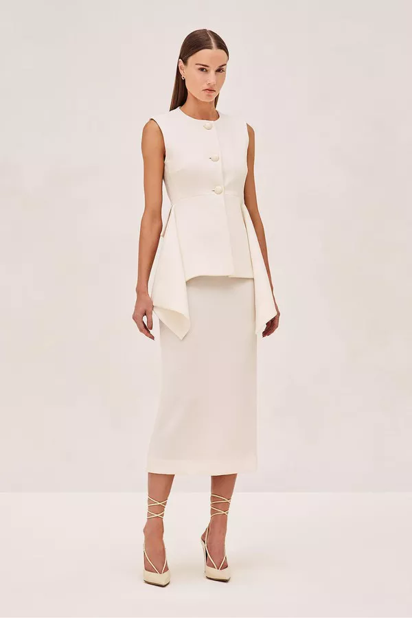knee length dresses for ladies Yasmin Knit Dress Plum Lurex – MØN RENN main image 0