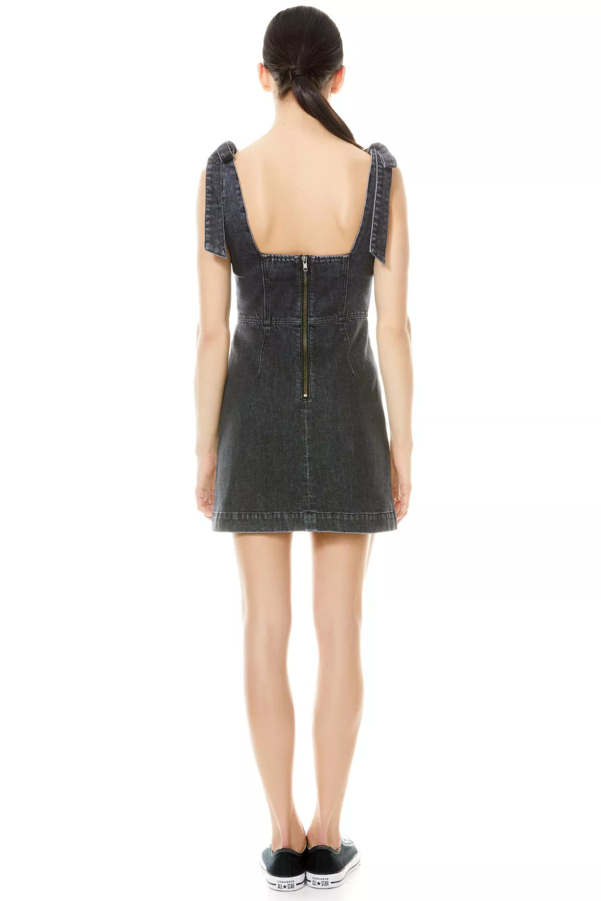 couture mini dress Weslyn Bubble Hem Mini Dress White