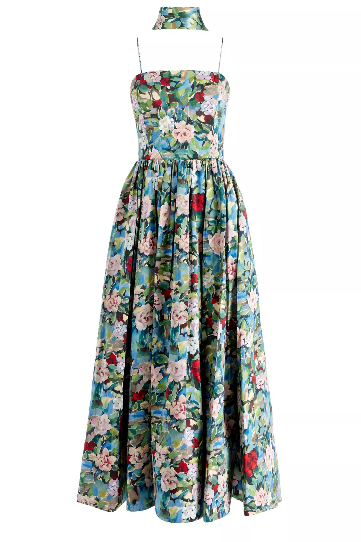 glynis spaghetti strap scarf midi dress Alice + Olivia Glynis Spaghetti Strap Scarf Midi Dress In Black - 60% Off