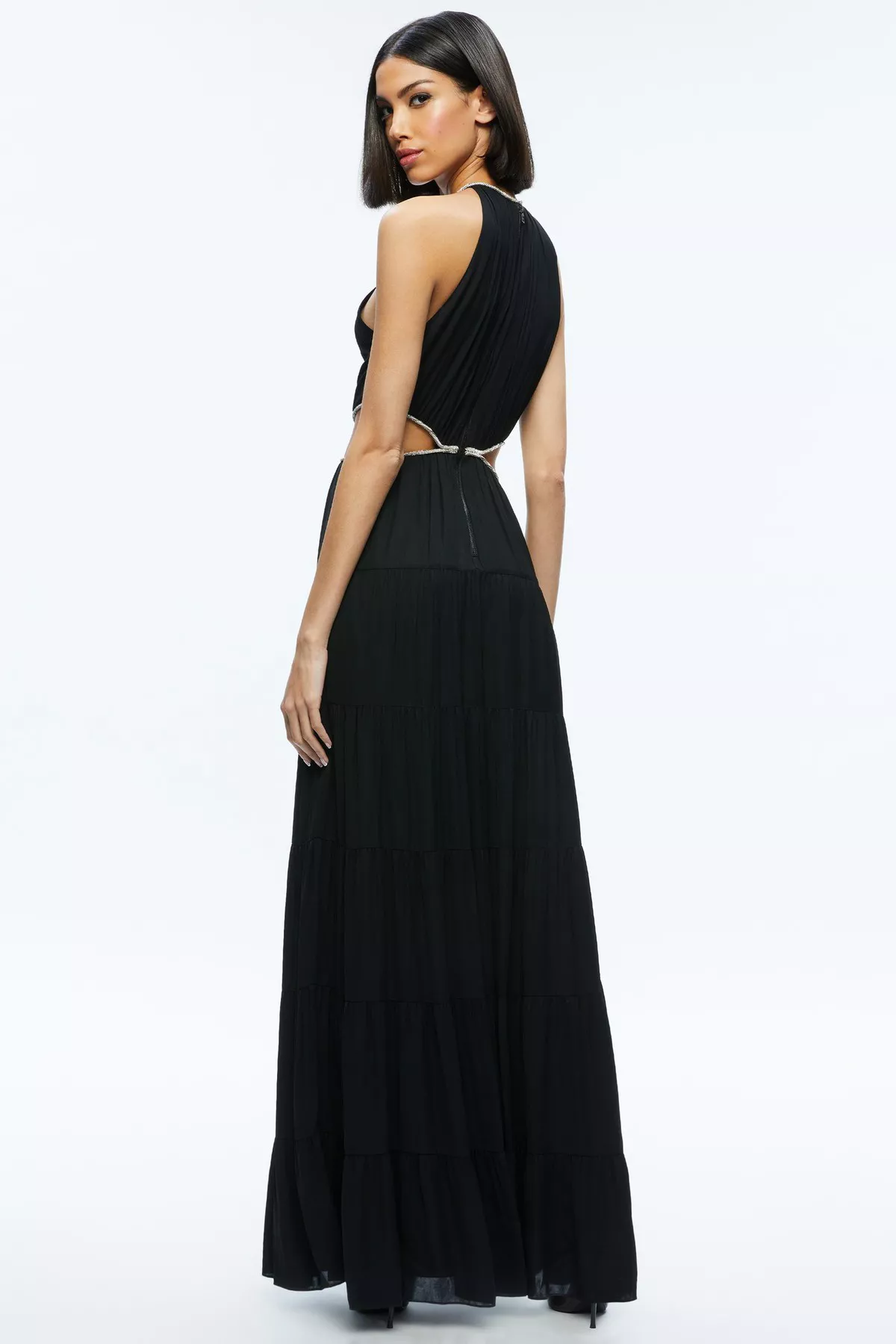 myrtice embellished cut out maxi dress MYRTICE EMBELLISHED CUT OUT MAXI DRESS in BLACK