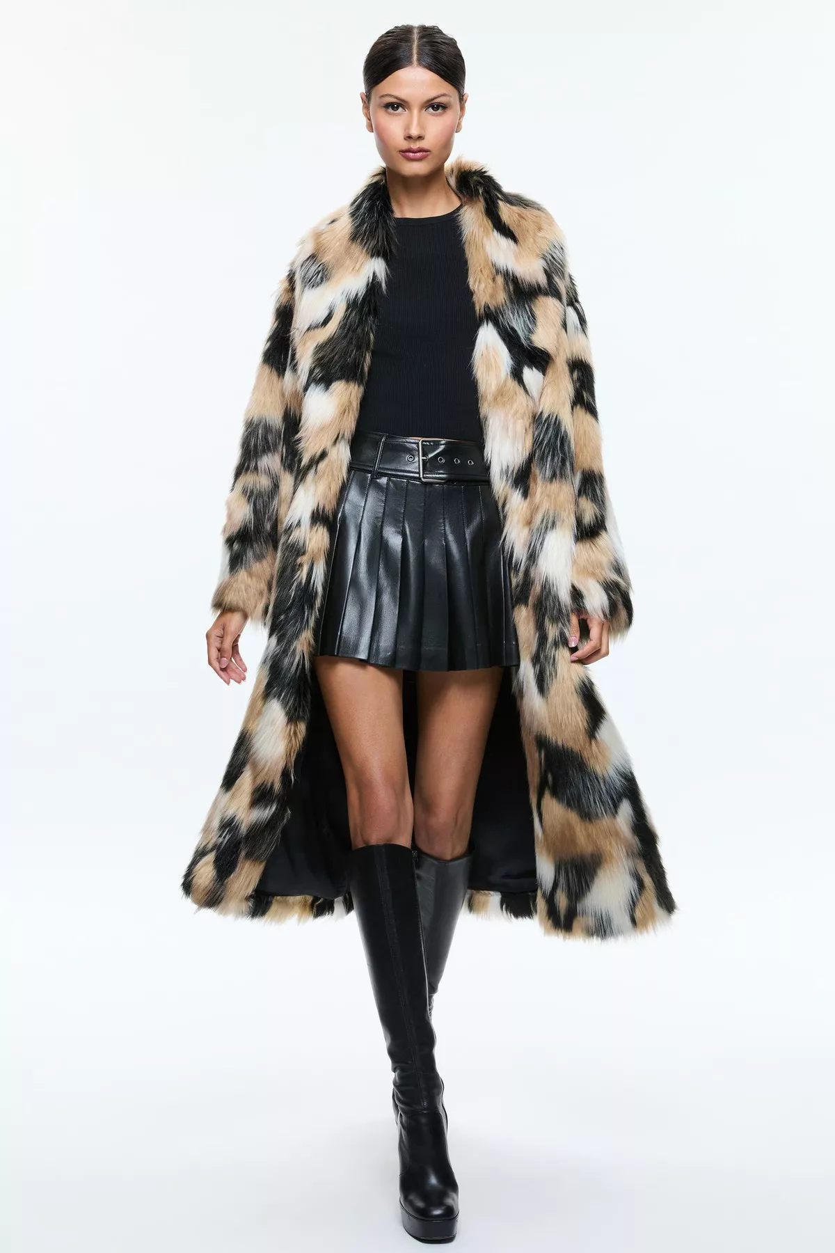 Leopard Print Alice And Olivia Fur Coat Yetta Faux Fur Coat By
