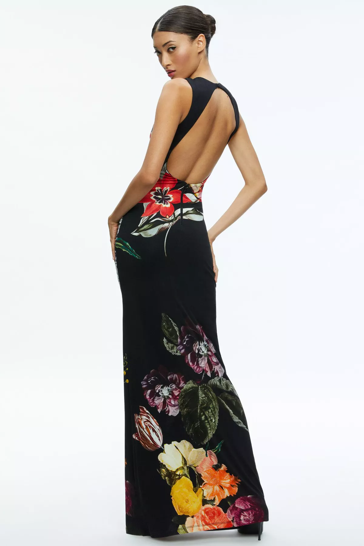 chinese dress ladies Delora Off-Shoulder Scarf Maxi Dress Red