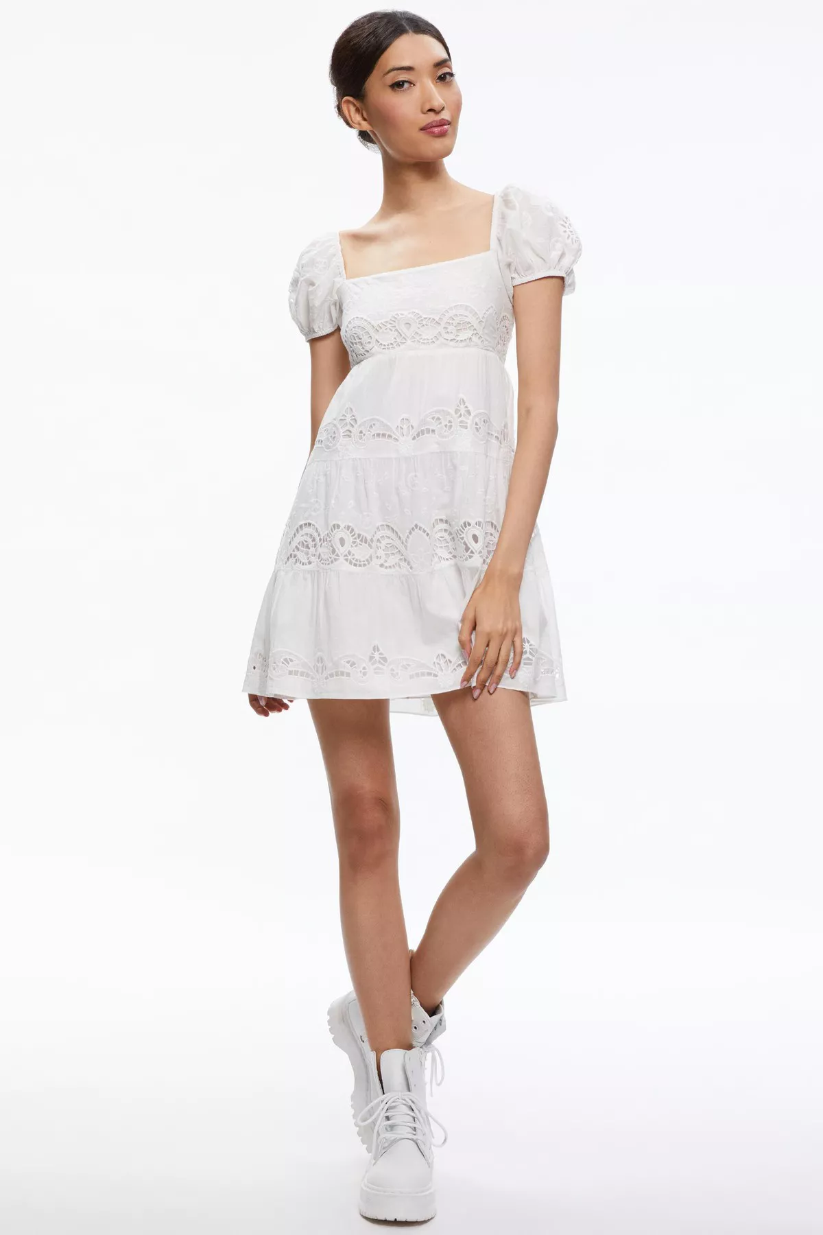 knee length dresses for ladies Free People Beach Olivia Cream Sleeveless Rib Knit Button Down Mini Ta –  Brie main image 0