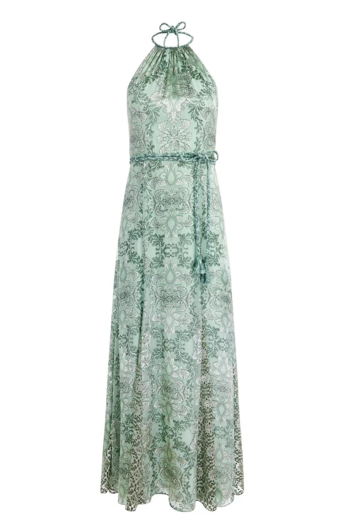 Danika Halter Maxi Dress With Belt