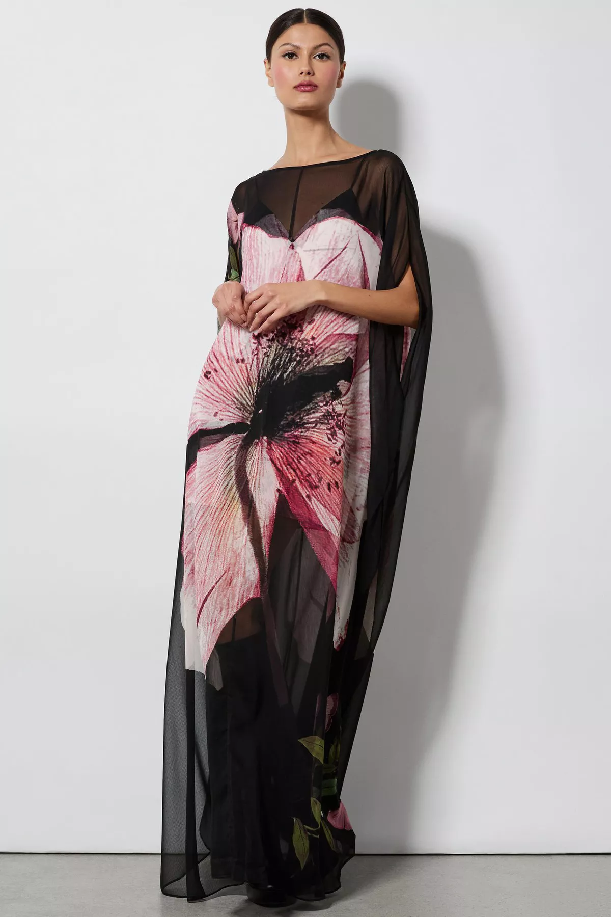 alice and olivia linn cape maxi dress Linn Cape Maxi Dress by alice + olivia at THE MILE