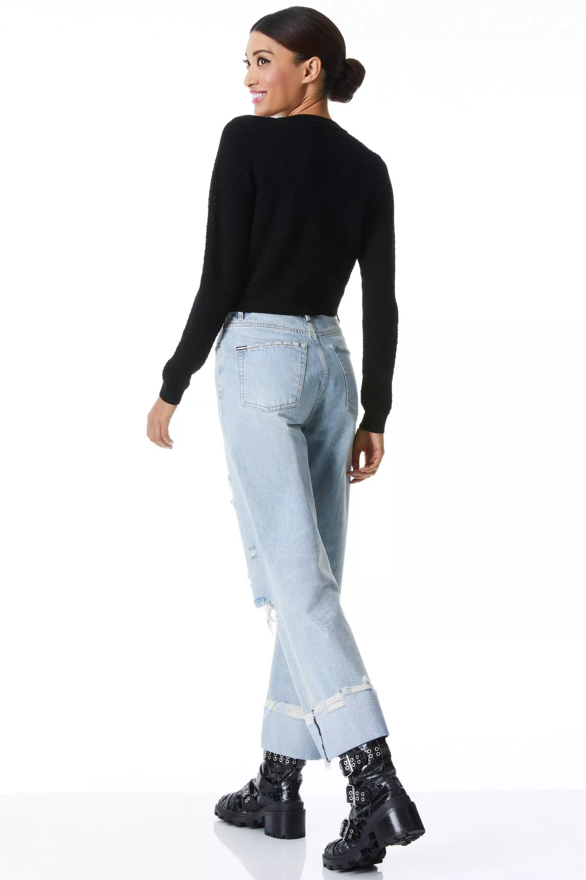 Selma Crochet Cardigan by alice + olivia at THE MILE