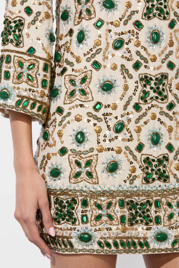 Eleonora Embellished Tunic Dress by alice + olivia at THE MILE Eleonora Embellished Tunic Dress by alice + olivia at THE MILE