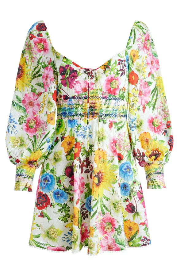 for love and lemons leigh floral mini dress & Brenna Corset Invisible zipper closure For Love & Lemons -
