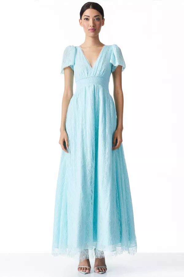 Charlsie Smocked Waist Dress by alice + olivia at THE MILE