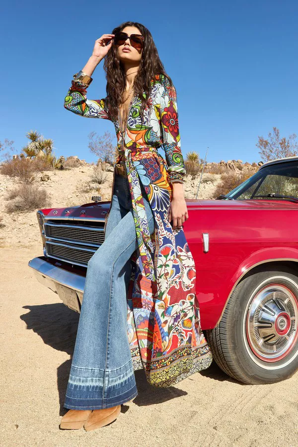 Chassidy Maxi Shirt Dress by alice + olivia at THE MILE