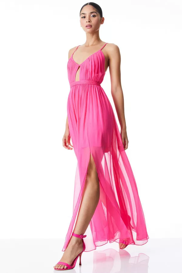 hot pink pinafore dress Stella Corduroy Pinafore Dress