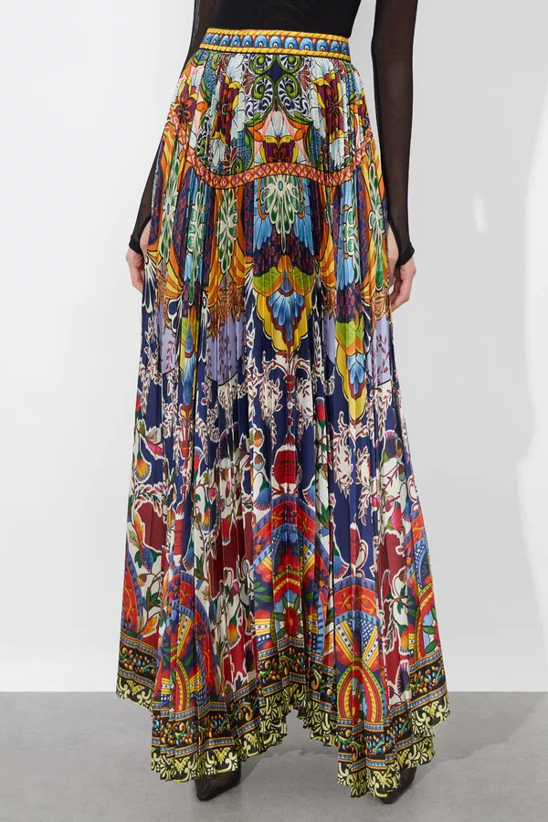Katz Pleated Maxi Skirt by alice + olivia at THE MILE