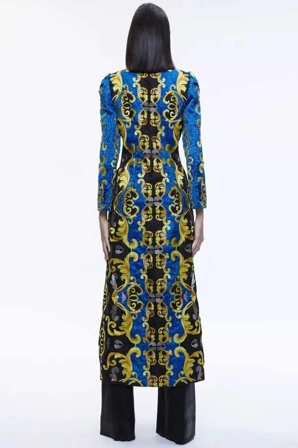 golden globes worst dressed of all time Alice + Olivia Blue Patterned Dress – Prelo main image 1