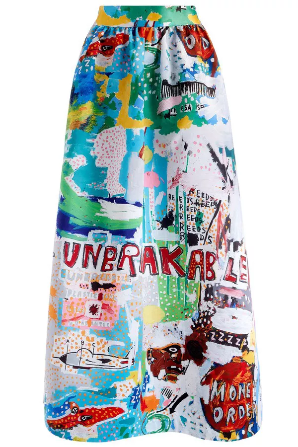 ❇️AliceOlivia x BasquiatTina 正規24マキシスカート A+O X Basquiat Tina Tea Length Skirt by alice + olivia at